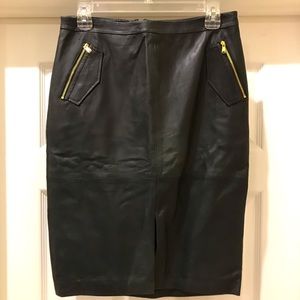Beautiful butter soft leather pencil skirt